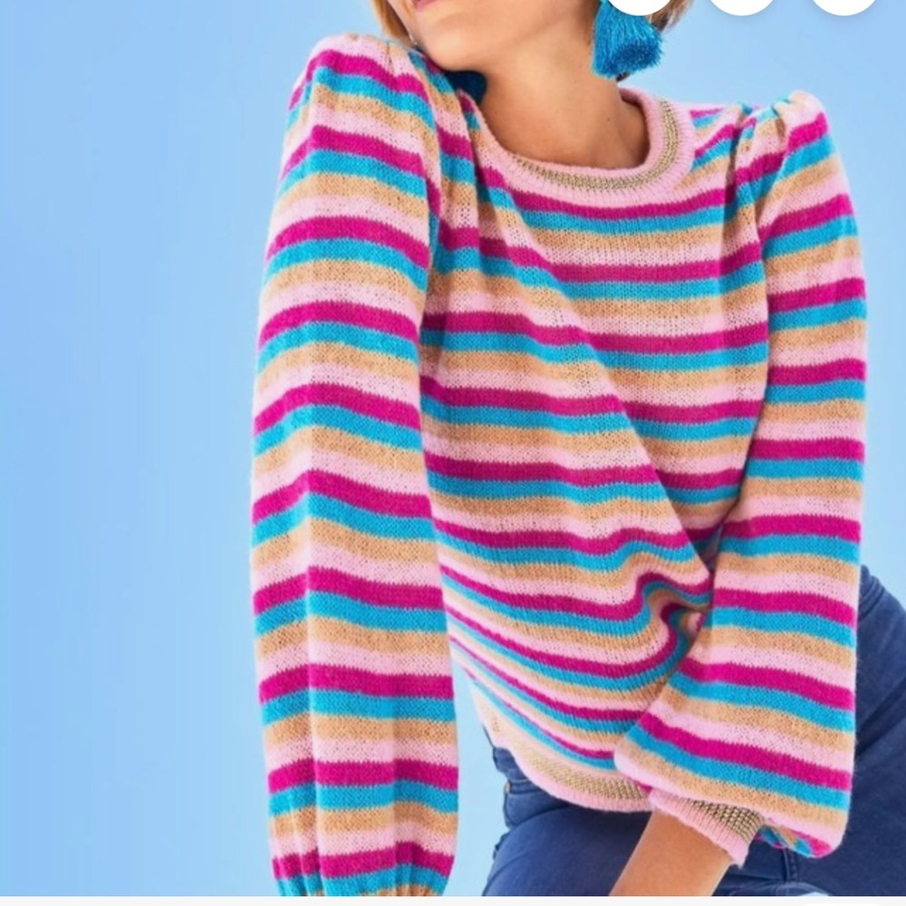 Lilly Pulitzer Striped Marceletta in Berry Carnival stripe